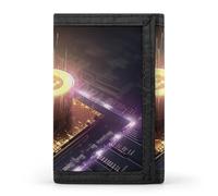 QMNRTK Computer Processor with Magic Light Triple Fold Wallet,Slim Wallet Personalized Engraved Rfid Blocking Wallet for Men And Women, style, One Size