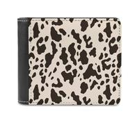 QMNRTK Cow Print Leather Wallet Bifold Wallet for Men Women Rfid Blocking Bifold, Extra Capacity Ultra Strong Stitching Slim Billfold with 8 Card Slots, style, One Size