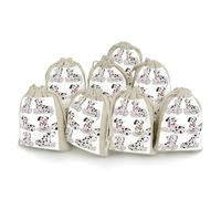 QMNRTK Cute Dalmatian 8 PCS Muslin Bags with Drawstring Sachet Bags Empty Small Cotton Drawstring Bag Muslin Reusable & Washable Cotton Bag for Herb Spice Candy Soap Jewelry Wedding Gift Pouches