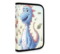 QMNRTK Cute Dinosaurs Multifunctional Compact Wallet Id Stronghold Waltlet Credit Card Holder Wallet Zipper Leather Case Purse Rfid Blocking Bifold Wallet for Men Women, style, One Size