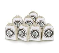QMNRTK Dart Board 8 PCS Muslin Bags with Drawstring Sachet Bags Empty Small Cotton Drawstring Bag Muslin Reusable & Washable Cotton Bag for Herb Spice Candy Soap Jewelry Wedding Gift Pouches