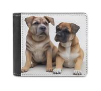QMNRTK Dog Leather Wallet Bifold Wallet for Men Women Rfid Blocking Bifold, Extra Capacity Ultra Strong Stitching Slim Billfold with 8 Card Slots, style, One Size
