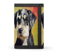 QMNRTK Dog Triple Fold Wallet,Slim Wallet Personalized Engraved Rfid Blocking Wallet for Men And Women, style, One Size