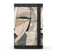 QMNRTK Face Shape Triple Fold Wallet,Slim Wallet Personalized Engraved Rfid Blocking Wallet for Men And Women, style, One Size