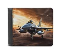 QMNRTK Falcon Fighter Leather Wallet Bifold Wallet for Men Women Rfid Blocking Bifold, Extra Capacity Ultra Strong Stitching Slim Billfold with 8 Card Slots, style, One Size