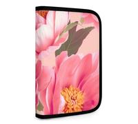 QMNRTK Floral Multifunctional Compact Wallet Id Stronghold Waltlet Credit Card Holder Wallet Zipper Leather Case Purse Rfid Blocking Bifold Wallet for Men Women, style, One Size