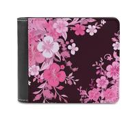 QMNRTK Floral Pattern Leather Wallet Bifold Wallet for Men Women Rfid Blocking Bifold, Extra Capacity Ultra Strong Stitching Slim Billfold with 8 Card Slots, style, One Size