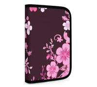 QMNRTK Floral Pattern Multifunctional Compact Wallet Id Stronghold Waltlet Credit Card Holder Wallet Zipper Leather Case Purse Rfid Blocking Bifold Wallet for Men Women, style, One Size