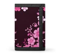 QMNRTK Floral Pattern Triple Fold Wallet,Slim Wallet Personalized Engraved Rfid Blocking Wallet for Men And Women, style, One Size