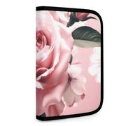 QMNRTK Floral3 Multifunctional Compact Wallet Id Stronghold Waltlet Credit Card Holder Wallet Zipper Leather Case Purse Rfid Blocking Bifold Wallet for Men Women, style, One Size