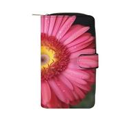 QMNRTK Flower Gerbera Credit Card Wallet Rfid Blocking Slim Bifold Genuine Leather Minimalist Front Pocket Wallets Keychain Wallet for Men And Women, style, 19.7x11x3.5cm