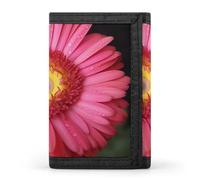 QMNRTK Flower Gerbera Triple Fold Wallet,Slim Wallet Personalized Engraved Rfid Blocking Wallet for Men And Women, style, One Size