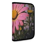 QMNRTK Flower Multifunctional Compact Wallet Id Stronghold Waltlet Credit Card Holder Wallet Zipper Leather Case Purse Rfid Blocking Bifold Wallet for Men Women, style, One Size