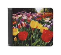 QMNRTK FlowerGarden Leather Wallet Bifold Wallet for Men Women Rfid Blocking Bifold, Extra Capacity Ultra Strong Stitching Slim Billfold with 8 Card Slots, style, One Size