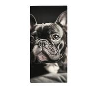 QMNRTK French Bulldog Premium Towel Bath Towel (28.7 X 13.8 Inches) Ultra Soft Highly Absorbent, Lightweight and Quick-Drying Towel for Body Movement Yoga Spa Fitness