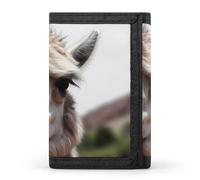 QMNRTK Funny Alpaca Llama Triple Fold Wallet,Slim Wallet Personalized Engraved Rfid Blocking Wallet for Men And Women, style, One Size