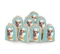 QMNRTK Funny Cartoon Llama 8 PCS Muslin Bags with Drawstring Sachet Bags Empty Small Cotton Drawstring Bag Muslin Reusable & Washable Cotton Bag for Herb Spice Candy Soap Jewelry Wedding Gift Pouches
