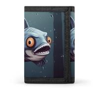 QMNRTK Funny Fish Design Triple Fold Wallet,Slim Wallet Personalized Engraved Rfid Blocking Wallet for Men And Women, style, One Size