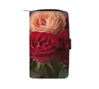 QMNRTK Garden Roses Credit Card Wallet Rfid Blocking Slim Bifold Genuine Leather Minimalist Front Pocket Wallets Keychain Wallet for Men And Women, style, 19.7x11x3.5cm
