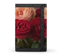 QMNRTK Garden Roses Triple Fold Wallet,Slim Wallet Personalized Engraved Rfid Blocking Wallet for Men And Women, style, One Size