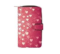 QMNRTK Heart Pattern Credit Card Wallet Rfid Blocking Slim Bifold Genuine Leather Minimalist Front Pocket Wallets Keychain Wallet for Men And Women, style, 19.7x11x3.5cm