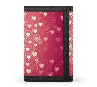 QMNRTK Heart Pattern Triple Fold Wallet,Slim Wallet Personalized Engraved Rfid Blocking Wallet for Men And Women, style, One Size
