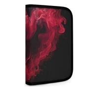 QMNRTK Heart Shaped Smoke Multifunctional Compact Wallet Id Stronghold Waltlet Credit Card Holder Wallet Zipper Leather Case Purse Rfid Blocking Bifold Wallet for Men Women, style, One Size