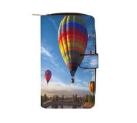 QMNRTK Hot Air Balloon Credit Card Wallet Rfid Blocking Slim Bifold Genuine Leather Minimalist Front Pocket Wallets Keychain Wallet for Men And Women, style, 19.7x11x3.5cm