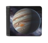 QMNRTK Jupiter Landscape Leather Wallet Bifold Wallet for Men Women Rfid Blocking Bifold, Extra Capacity Ultra Strong Stitching Slim Billfold with 8 Card Slots, style, One Size