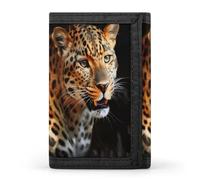 QMNRTK Leopard Painting Triple Fold Wallet,Slim Wallet Personalized Engraved Rfid Blocking Wallet for Men And Women, style, One Size