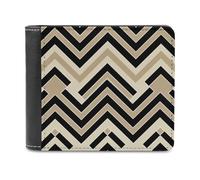 QMNRTK Light Black And Beige Leather Wallet Bifold Wallet for Men Women Rfid Blocking Bifold, Extra Capacity Ultra Strong Stitching Slim Billfold with 8 Card Slots, style, One Size