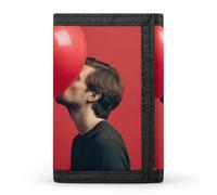 QMNRTK Love Heart Balloon Triple Fold Wallet,Slim Wallet Personalized Engraved Rfid Blocking Wallet for Men And Women, style, One Size