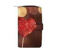 QMNRTK Love Heart Credit Card Wallet Rfid Blocking Slim Bifold Genuine Leather Minimalist Front Pocket Wallets Keychain Wallet for Men And Women, style, 19.7x11x3.5cm