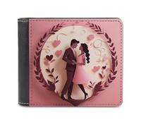 QMNRTK Love Paper Cut Leather Wallet Bifold Wallet for Men Women Rfid Blocking Bifold, Extra Capacity Ultra Strong Stitching Slim Billfold with 8 Card Slots, style, One Size