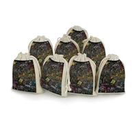 QMNRTK Math Formula 8 PCS Muslin Bags with Drawstring Sachet Bags Empty Small Cotton Drawstring Bag Muslin Reusable & Washable Cotton Bag for Herb Spice Candy Soap Jewelry Wedding Gift Pouches