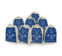 QMNRTK Math Formula 8 PCS Muslin Bags with Drawstring Sachet Bags Empty Small Cotton Drawstring Bag Muslin Reusable & Washable Cotton Bag for Herb Spice Candy Soap Jewelry Wedding Gift Pouches
