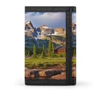 QMNRTK National Park Triple Fold Wallet,Slim Wallet Personalized Engraved Rfid Blocking Wallet for Men And Women, style, One Size