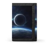 QMNRTK Planet Triple Fold Wallet,Slim Wallet Personalized Engraved Rfid Blocking Wallet for Men And Women, style, One Size