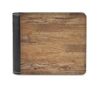 QMNRTK Retro Rough Oak Wall Leather Wallet Bifold Wallet for Men Women Rfid Blocking Bifold, Extra Capacity Ultra Strong Stitching Slim Billfold with 8 Card Slots, style, One Size