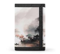 QMNRTK Romantic River View Triple Fold Wallet,Slim Wallet Personalized Engraved Rfid Blocking Wallet for Men And Women, style, One Size