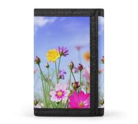 QMNRTK Spring Flowers Triple Fold Wallet,Slim Wallet Personalized Engraved Rfid Blocking Wallet for Men And Women, style, One Size