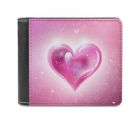 QMNRTK Star Love Style Leather Wallet Bifold Wallet for Men Women Rfid Blocking Bifold, Extra Capacity Ultra Strong Stitching Slim Billfold with 8 Card Slots, style, One Size