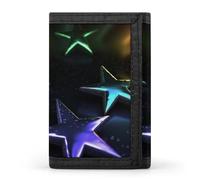 QMNRTK Stars Triple Fold Wallet,Slim Wallet Personalized Engraved Rfid Blocking Wallet for Men And Women, style, One Size