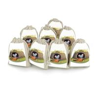 QMNRTK The Hole 8 PCS Muslin Bags with Drawstring Sachet Bags Empty Small Cotton Drawstring Bag Muslin Reusable & Washable Cotton Bag for Herb Spice Candy Soap Jewelry Wedding Gift Pouches