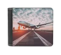 QMNRTK Travel World Leather Wallet Bifold Wallet for Men Women Rfid Blocking Bifold, Extra Capacity Ultra Strong Stitching Slim Billfold with 8 Card Slots, style, One Size