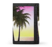 QMNRTK Tropical Palm Tree Triple Fold Wallet,Slim Wallet Personalized Engraved Rfid Blocking Wallet for Men And Women, style, One Size