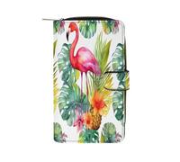 QMNRTK Tropical Watercolor Pineapple Flamingo Credit Card Wallet Rfid Blocking Slim Bifold Genuine Leather Minimalist Front Pocket Wallets Keychain Wallet for Men And Women, style, 19.7x11x3.5cm