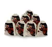 QMNRTK Violin Sheet Music 8 PCS Muslin Bags with Drawstring Sachet Bags Empty Small Cotton Drawstring Bag Muslin Reusable & Washable Cotton Bag for Herb Spice Candy Soap Jewelry Wedding Gift Pouches