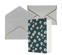 QMNSEHF Blank Greeting Card with Envelopes Thank YouCard Small daisy Happy Birthday Card for Women Men Christmas Halloween Wedding Blank Note Cards All Occasion Greeting Cards 4x6