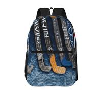 QMNSEHF Ice Hockey Sticks Travel Backpack for Men & Women 15.6 inch Laptop Backpack Waterproof Work Back Pack